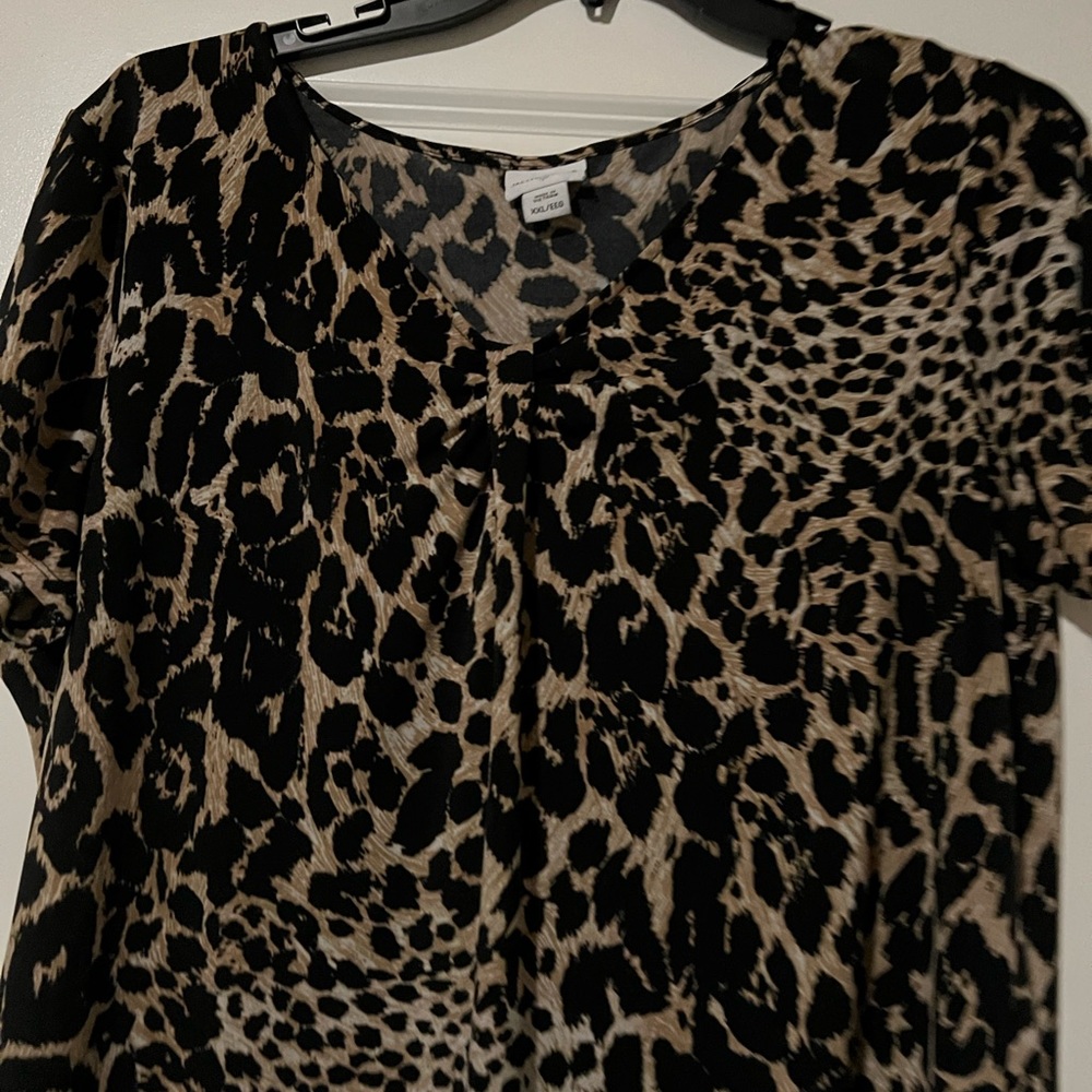 Jaclyn Smith Leopard Print XXL Top for Women